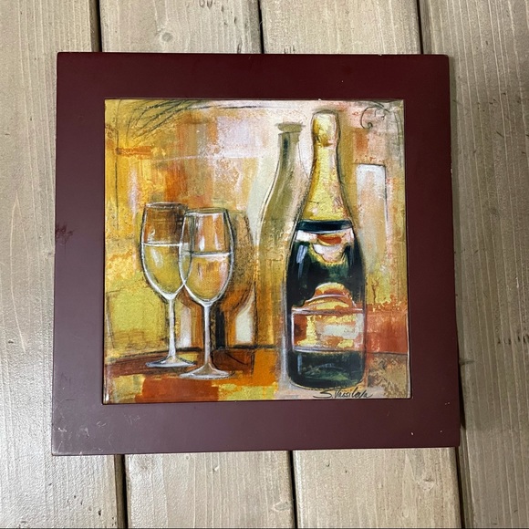 Pier 1 Wall Decor Wine Wall Art Serving Board Bundle